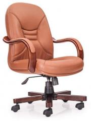 Durian Ultra Medium Back Chair in Brown Colour