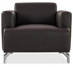 Durian Windsor One Seater Sofa in Dark Brown Colour