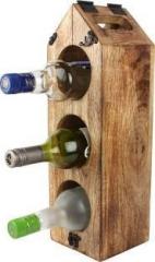 Earthenmetal Wood Wine Rack