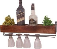 Edwood Wooden, Iron Wine Rack