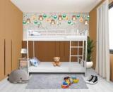 Egaas |Zeta Twin Bunk Bed For Junior/Adult With Guard Rail, Space Saving, Noise Free Metal Bunk Bed