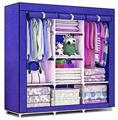 Epakky 6+2 Shelves A3 Imported PP Collapsible Wardrobe