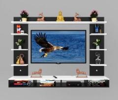 Erawud Marco Wooden TV Cabinet with Wall Shef display rack space organiser Engineered Wood TV Entertainment Unit