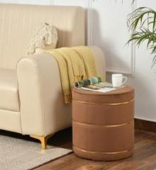 Ereteken Art Solid Wood Pouf