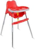 Esquire Spotty Baby Dining Chair with Footrest, Red Plastic Chair