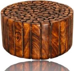 Estival Craft Wooden Handmade Serving & Sitting Table for Living Room |Stool | 15*30 CM Engineered Wood Side Table