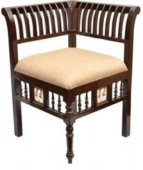 ExclusiveLane Corner Chair with Dhokra Work