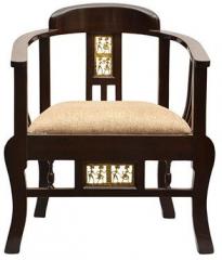 ExclusiveLane Maharaja Chair with Dhokra Work