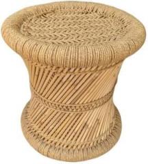 Extend Creation Handmade and Natural Bamboo Mudda Stool With Beige 12 X 12 Inch Outdoor & Cafeteria Stool