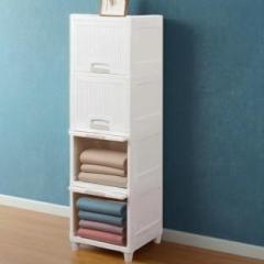 Exvito 4 Door 4 Shelves Plastic Collapsible Cupboard Cloth stand Four Cabinet PC Collapsible Wardrobe