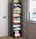 Exvito 5 Door 10 Shelf Plastic Collapsible Cupboard Cloth Stand PC Collapsible Wardrobe