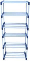 Ez Deal Ez Deal 6 Shelve Blue Metal Open Book Shelf