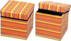 Fabriclair Foldable Eye Catching Pattern Storage Living & Bedroom Stool