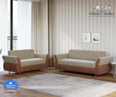 Flipkart Perfect Homes Belgum Fabric 3 + 2 Sofa Set