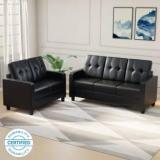 Flipkart Perfect Homes Bruny Leatherette 3 + 2 Sofa Set