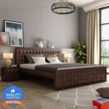 Flipkart Perfect Homes Diamond Solid Wood Queen Bed