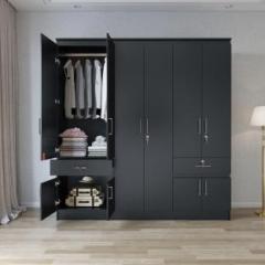 Flipkart Perfect Homes Julian Engineered Wood 6 Door Wardrobe