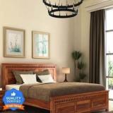 Flipkart Perfect Homes Kuber Solid Wood King Bed