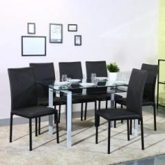 Flipkart Perfect Homes Luzon Metal 6 Seater Dining Set