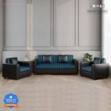 Flipkart Perfect Homes New Crete Zebra line Fabric 3 + 1 + 1 Sofa Set