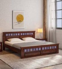 Flipkart Perfect Homes PureWood Sheesham Solid Wood King Bed