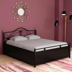 Flipkart Perfect Homes seltos Metal Double Hydraulic Bed