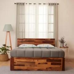 Flipkart Perfect Homes Solid Wood King Box Bed