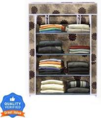 Flipkart Perfect Homes Studio 4 Shelf Plastic Pipes & Cover PP Collapsible Wardrobe