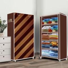 Flipkart Perfect Homes Studio 5 Layer Wall Panel Print PP Collapsible Wardrobe