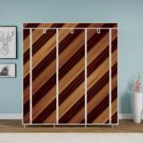 Flipkart Perfect Homes Studio C1 Wall Panel Print Carbon Steel Collapsible Wardrobe