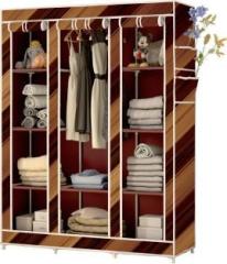 Flipkart Perfect Homes Studio C2 Wall Panel Print Carbon Steel Collapsible Wardrobe