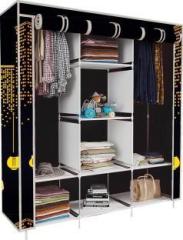 Flipkart Perfect Homes Studio Premium Building Print PP Collapsible Wardrobe