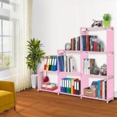 Flipkart Perfect Homes Studio Stars Pattern Print 9 Layer Simple Bookshelf/Multipurpose Metal Open Book Shelf