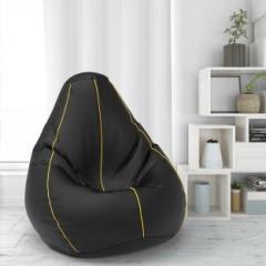 Flipkart Perfect Homes Studio XXL Bean Bag with 3D Piping Teardrop Bean Bag With Bean Filling