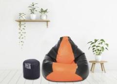 Flipkart Perfect Homes Studio XXL Classic Stylish Teardrop Bean Bag With Bean Filling