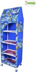 Flipzon Baby Wardrobe 5 Shelve PVC Collapsible Wardrobe