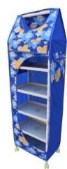 Flipzon Multipurpose 6 Shelve Foldable Almirah/Toy Box PVC Collapsible Wardrobe