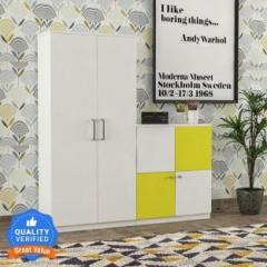 Floresta Wud Engineered Wood Wardrobe / Almari With Storage For Bed Room / Kids Room . Engineered Wood 4 Door Wardrobe