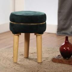 Fraggy Solid Wood Pouf