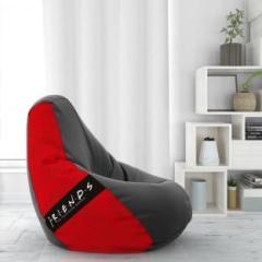 Friends XL Printed Bean Bag Teardrop Bean Bag With Bean Filling