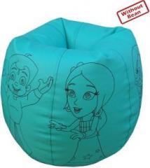 Fun On XL Bheem and Friends Outline Teardrop Bean Bag Cover