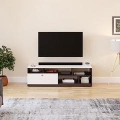 Furneaser Dubliss Tv Unit with Door | TV Cabinet | TV Table | TV Stand | Engineered Wood TV Entertainment Unit