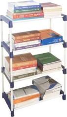 Furnigully Multi Organiser BLue 4 Book Shelf Metal Open Book Shelf