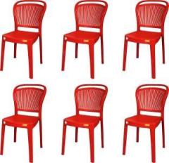 Furniture Yard Mango Salsa Plastic Chair/Stackable Plastic Chair/Strong & Sturdy Structure/ Plastic Outdoor Chair