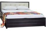 Furniturekraft 5033 King Size Bed In Black Colour