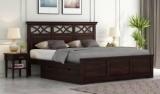 Furnizy Solid Wood Bed With Storage Solid Wood Queen Drawer Bed