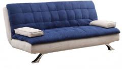 Furny Cosy Supersoft Dual Colored Sofa Bed in Blue