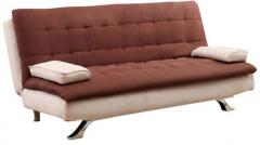 Furny Cosy Supersoft Dual Colored Sofa Bed in Brown