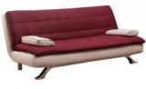 Furny Cosy Supersoft Dual Colored Sofa Bed In Maroon