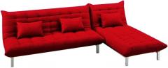 Furny Madison L Shaped Sofa Bed in Red Colour